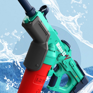 تفنگ اسباب بازی آب پاش شارژی سبز-آبی Electric Water Gun WAKEN 03_اسباب بازی
